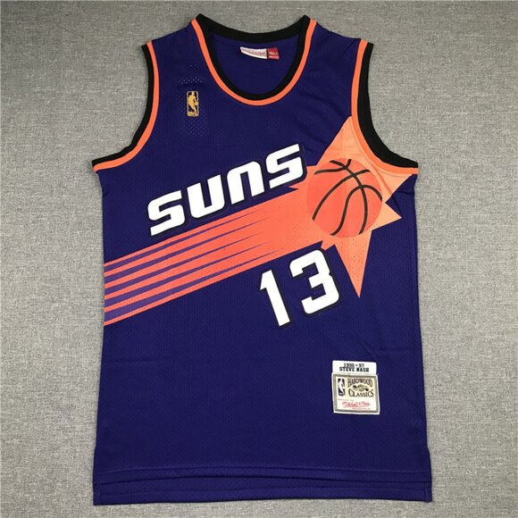 Mens Steve Nash Purple Stitched Jersey